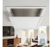 Aluminium Inspection Hatch with Detachable Panel - Suspended Ceiling Access Door, Flush Fit Metal Service Trapdoor for Plasterboard Drywall Electrical Wiring & Pipe Concealment(White,200 x350 mm)