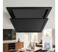 Aluminium Inspection Hatch with Detachable Panel - Suspended Ceiling Access Door, Flush Fit Metal Service Trapdoor for Plasterboard Drywall Electrical Wiring & Pipe Concealment(Black,250 x450 mm)