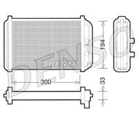 Aluminium Interior Heating Heat Exchanger DENSO Fits FIAT Ducato 01-11 46722710