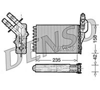 Aluminium Interior Heating Heat Exchanger DENSO Fits RENAULT 97-16 7701044790
