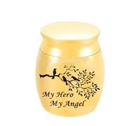 Aluminium Keepsake, Choose from Unique Colours, Sharing, Personal for Pet or Human, in Your Heart, Blue Light Collar Longhair Dogs (Gold, One Size)