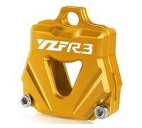 Aluminium key case For YZFR25 YZFR6 YZFR3 YZFR1 YZF R25 R6 R3 R1 Accessories Motorcycle CNC Key Cover Cap Creative Products Keys Case Shell(Gold-YZFR3)
