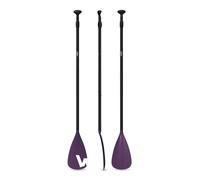 Wave Kids Aluminium Paddle | 3 Piece Paddle | Lightweight & Adjustable SUP Paddle for Young Paddlers | Purple