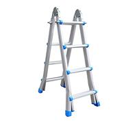 Aluminium Ladder 4 x 4 Rungs Folding Ladder Multi-Purpose Ladder