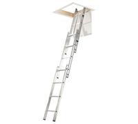 Werner Loft Ladder - 3 Section with Handrail