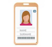 Aluminium Metal ID Card Badge Holders by LanyardsTomorrow Vertical Portrait Open Faced Dual Identity Pass Protector Holds Two Cards 86mm 54mm cr80 Credit Card Sized (Rose Gold, Single 1pc)