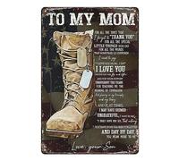 Aluminium Metal Tin Sign Art To My Mom, For All The Times That I Forgot To Thank You Metal Man Cave Bar Pub Club Home Wall Decoration 8 X 12 Inch