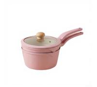 Aluminium Milk Pot Set 3-Piece Pink Lidded(Pink)