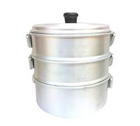 aluminium momos steamer ,no 10,capacity 2.735 litrs , having three tier LBH 202025 cm