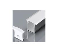 Aluminium Mortise Profile Milk for LED Strips 3372