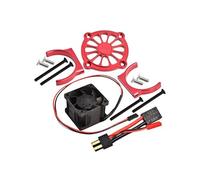 Aluminium Motor Heatsink With Cooling Fan Only Use With GPM Optional Quick Release Motor Base Item# SLE038A For Traxxas 1/8 4WD Sledge Monster Truck 95076-4 - 9Pc Set Red