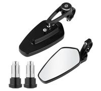 Aluminium Motorcycle Handlebar Rearview Mirror Black Replacement