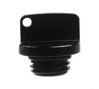 Aluminium Motorcycle Oil Filler Cap Screw Accessory - Wear Resistant Engine Drain Replacement Part Direct Install Multiple Colours(Black)