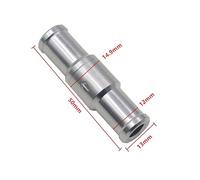 Aluminium Non-Return Check Valve for Vacuum, Fuel, Coolant & Air Lines - 6/8/10/12 mm Inline -Way Valve, 0.2-6 bar, -30°C to 130°C, Silver(10mm)