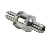 Aluminium Non Return Valve 6 8 10 12mm for One Way Fuel Air Silver | Supports oil and kerosene Use for carburetors and low pressure fuel systems Easy to install