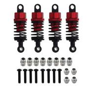 Aluminium Oil Shock Absorbers Parts For Tamiya For TT-01 For TT-02 1/10 | CNC aluminium oil filled shocks with threaded preload RC car suspension tuning and handling upgrade Parts