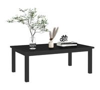 Aluminium Outdoor Coffee Table Patio Garden Side Table Black