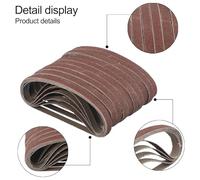 Aluminium Oxide Sanding Belts for Belt Power and Finger File Sanders - 10 x 330 mm (0.39 x 13 in), 50-Pack, Grit Options: 40/60/80/120(60)