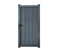 Readymade Gates Grey Aluminium Composite Vertical Infill Pedestrian Gate 1800 x 900mm - Size: 5.9 x 3ft - Wilko