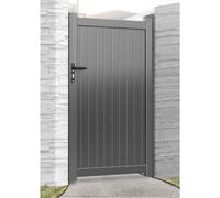 Aluminium Pedestrian Gate Grey 1050mm Wide x 1800mm High HAG03