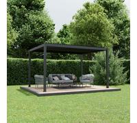 Aluminium Pergola Shading System Agadon Dark Grey One Size