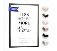 Aluminium Picture Frame DIN A4 (21 x 29.7 cm) in Black - Thin Frame Ideal for Photos, Posters, Children's Drawings & Art - Decoration for Children's Room and Living Area - For a Stylish Presentation