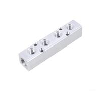 Aluminium Pneumatic Air Manifold Distributor 1/2 Inch Thread Port Multiple Line Exhaust Splitter 2-6 Way For Woodworking Pneumatic Tools(4)