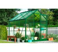 Aluminium Polycarbonate Walk-In Garden Greenhouse with Roof Vent: Style A