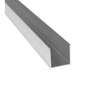 Aluminium Profile U-Profile U Angle 10 x 10 x 10 x 2 mm x 2,000 mm