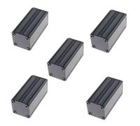 Aluminium Project Box 50x25x25mm PCB Enclosure DIY Case Black 5 Pack