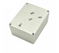Aluminium Project Box Metal Instrument Enclosure Silver Case with Screws