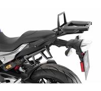 Aluminium rack top case carrier black for combination with original luggage r...