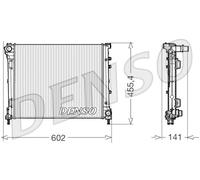 Aluminium Radiator DENSO Fits FIAT 500 C FORD Ka 07-16 51785398