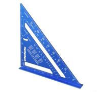 Aluminium Rafter Square 7 Inch Carpenter Layout Tool for Roof Framing & Angle Measuring - for imperial Scale Woodworking Triangle(2)
