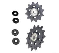 Aluminium Rear Derailleur Pulleys 12T+14T for SRAM for eagle Series | Aluminium Construction, Wear Resistant, Easy Install, Fits for xx1 X01 for gx SX, Smooth Shifting, Black Finish