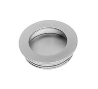 (Aluminium) Recessed Flush Sliding Door Handle Finger Pull Circle 40 x 35 x 10mm 5 Colours