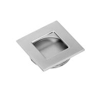 (Aluminium) Recessed Flush Sliding Door Handle Finger Pull Square 40 x 40 x 10mm 5 Colours
