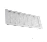 Aluminium Rectangular Cabinet Air Vent Grille Cover 150mm Silver Furniture Ventilation Panel for Wardrobe Shoe Cabinet Bathroom Door Waterproof(150x400mm)