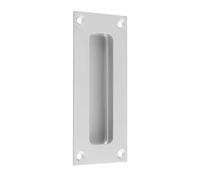 Aluminium Rectangular Flush Pull Handle Satin Finish Recessed Sliding Door Handle for Timber & Wardrobe Doors