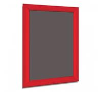 Aluminium RED A4 A3 A2 A1 A0 Mitred Snap Frames Wall Posters Holder Click Frame Picture Clip Display Retail Wall Notice Boards (A4 Landscape)