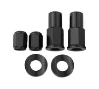 Aluminium Rim Lock Nut Kit 8mm for Dirt Bike(Black)