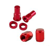Aluminium Rim Lock Nut Kit 8mm for Dirt Bike(Red)