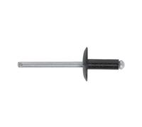 Aluminium Rivet Black Large Flange 4.8 x 18mm Pack of 200