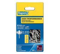 Aluminium Rivets High Grade Metal Sheet Fastenings Tacks 4.8x25mm - 200 Pieces