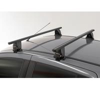 Aluminium Roof Bar Set Black 112cm 41g MENABO PEUGEOT 208 Mk II 1.5D