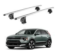 Aluminium Roof Rack Bars, Fits Kia Niro 2021+ onwards Aerodynamic Complete Locks