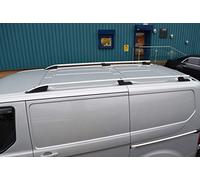 Aluminium Roof Rack Rails Side Bars Set To Fit L1H1 Transit Custom (2012-2022)