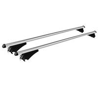 Aluminium Roof Rack Tiger Silver Compatible with Audi A4 (B9) Avant from 2015 Onwards Roof Rails