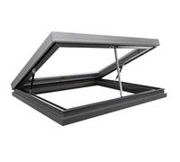 Aluminium roof window, electric opening device with remote control and rain sensor, waterproof roof skylight, suitable for conservatory,A01,80x90cm/31.5x35.4in7.2