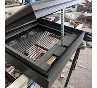 Aluminium roof window with screen,Electric skylight roof with Double-Layer Tempered Glass,for lighting and ventilation,A,88x78cm/34.6x28.3in